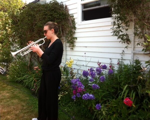 Shuli in the garden